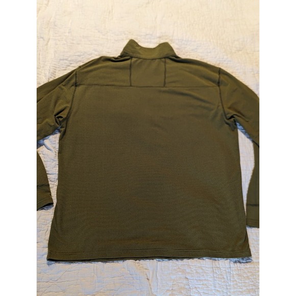 White Sierra Men's 1/4 Zip XL Long Sleeve Pullover Striped Green Stretchy Soft - Picture 10 of 12